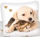 Jerry Fabrics Bettwäsche Golden Retriever Hund & Katze Wende-Bettwäsche-Set 135x200 80x80 Baumwolle Bild 1