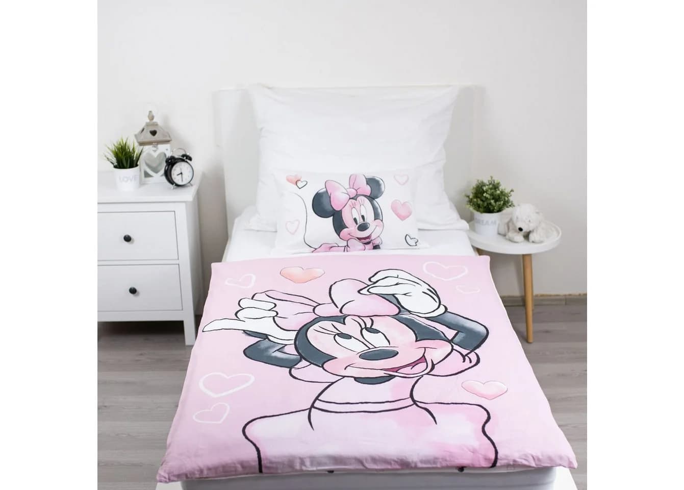 Disney Minnie Mouse Babybettwäsche 2-tlg. Baumwolle Blush Pink