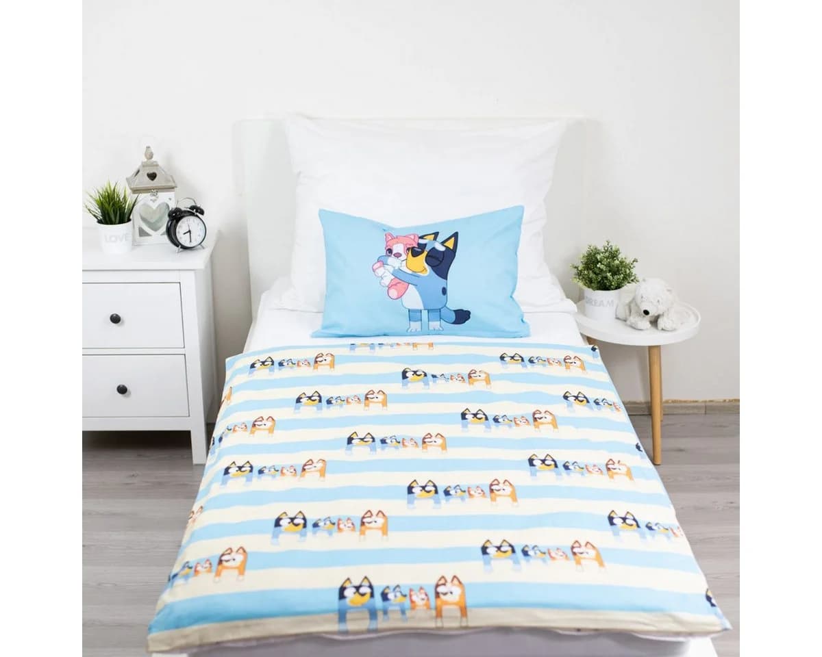 Jerry Fabrics Bluey Babybettwäsche Set Familie 100x135 cm 100% Baumwolle - Bild 3