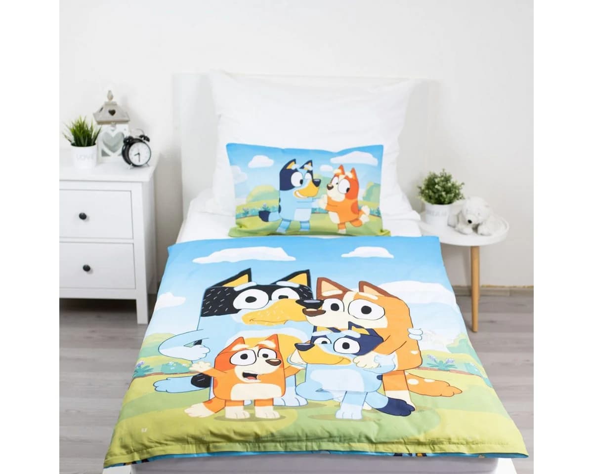Bluey Kinderbettwäsche Set Baumwolle