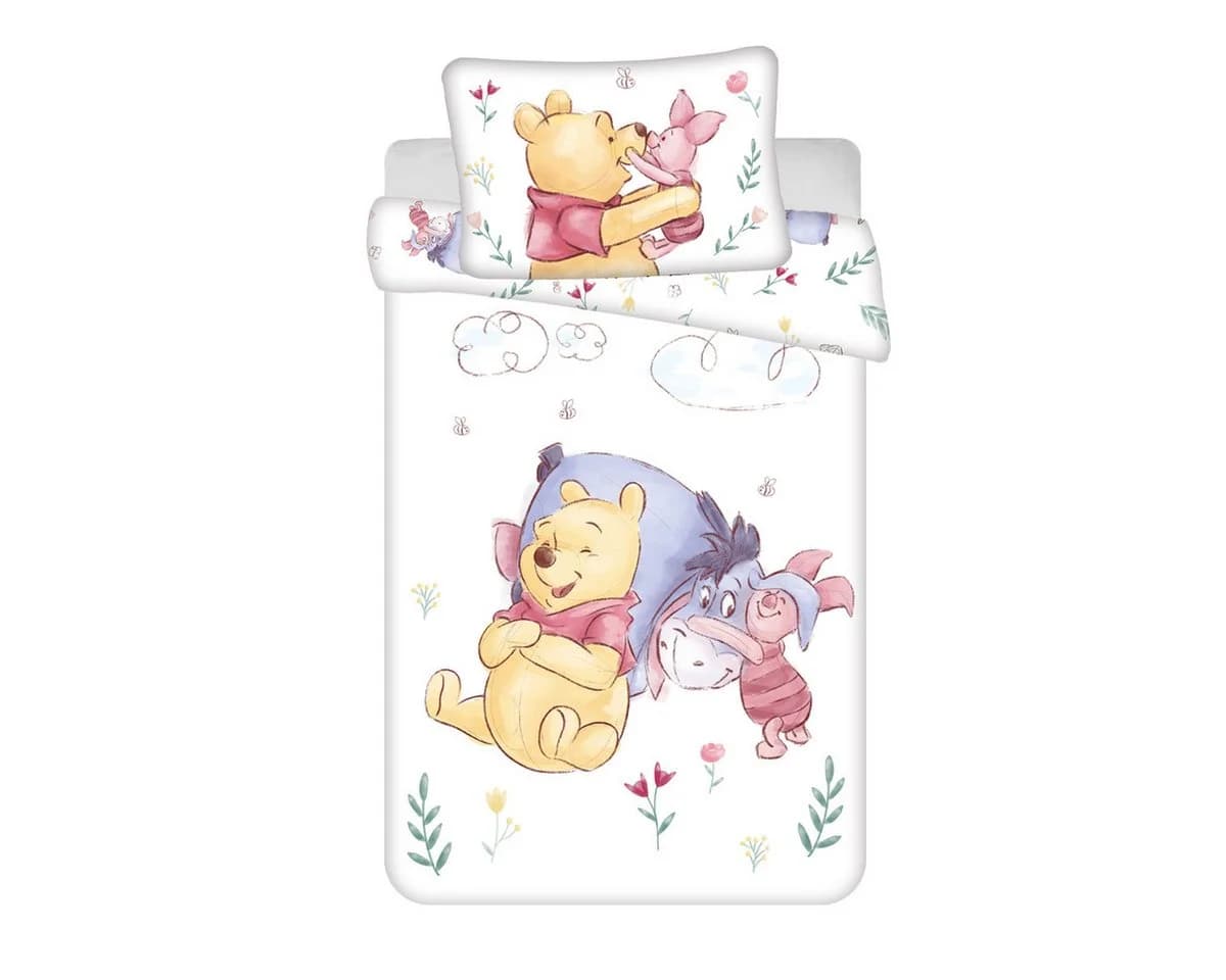 Disney Winnie Puuh Babybettwäsche Set Baumwolle mit Reißverschluss - Bild 2