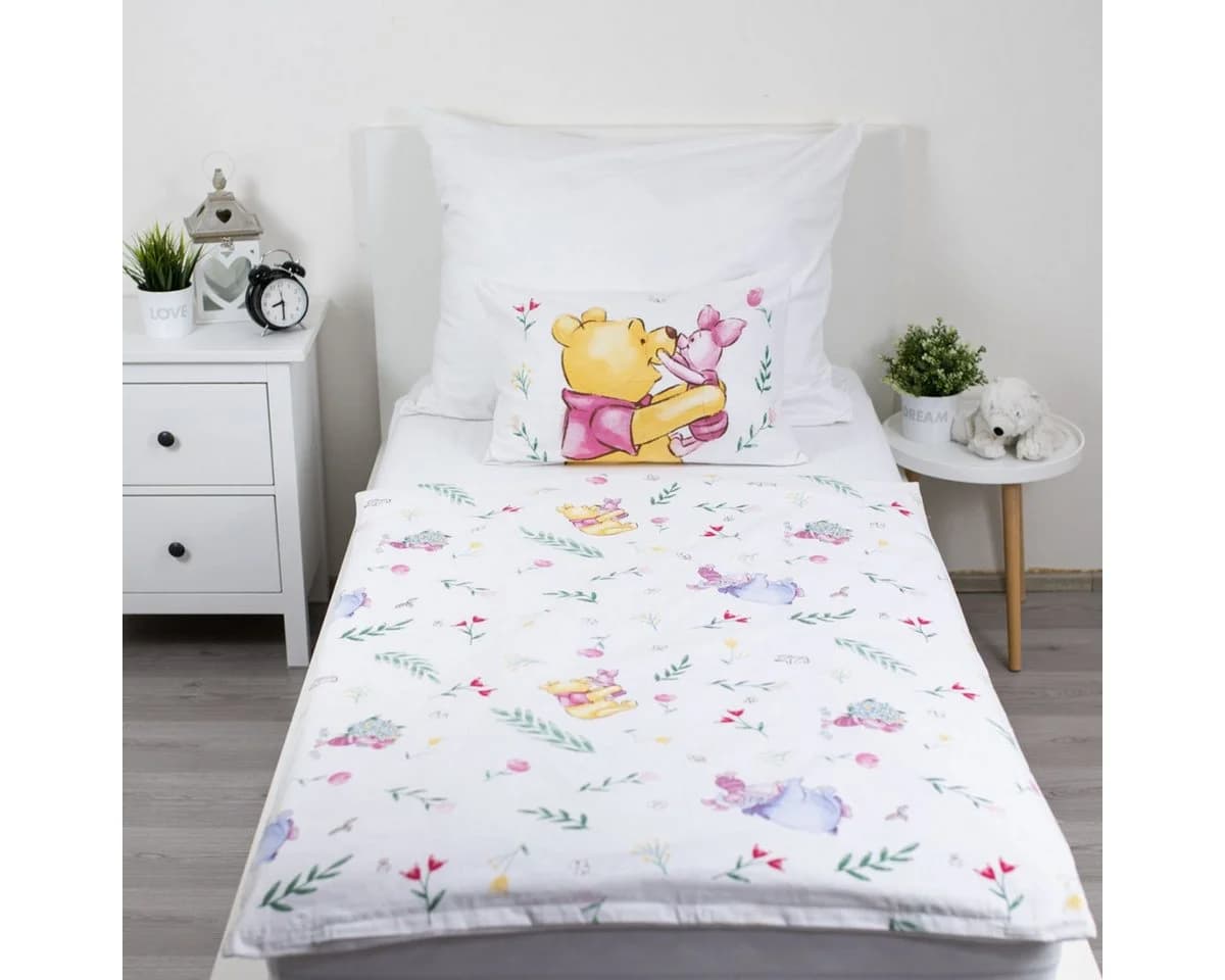 Disney Winnie Puuh Babybettwäsche Set Baumwolle mit Reißverschluss - Bild 3