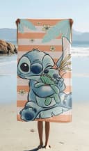 Lilo & Stitch Badetuch 100% Baumwolle Grün/Orange Bild 1