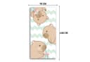 Jerry Fabrics Badetuch Capybara 100% Baumwolle Bunt Bild 4