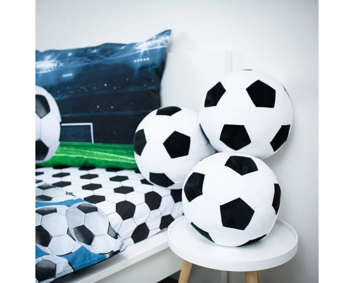 Jerry Fabrics Dekokissen Football 3D Kuschelkissen bunt - Bild 3
