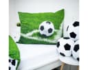 Jerry Fabrics Dekokissen Football 3D Kuschelkissen bunt Bild 4