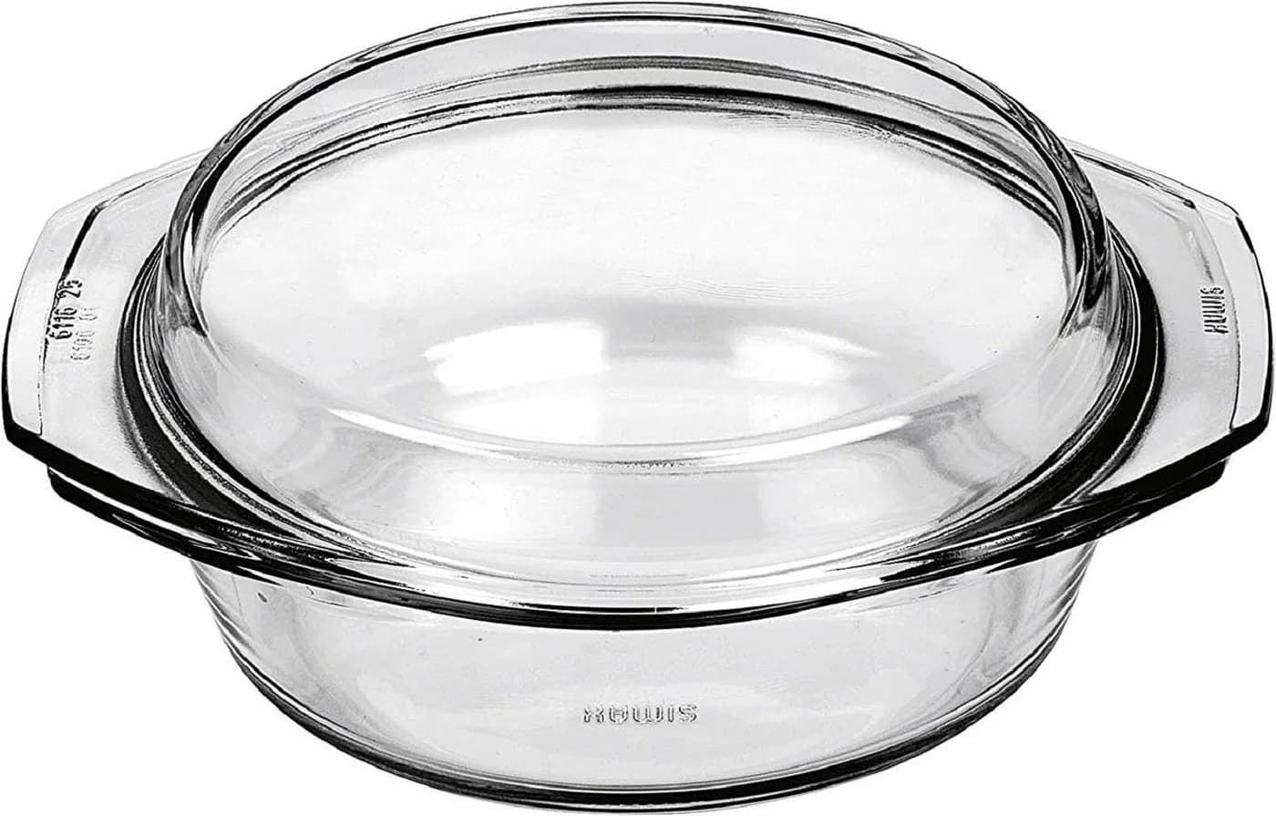 Bohemia Cristal Simax Bratschüssel mit Deckel 0,7 L Glas