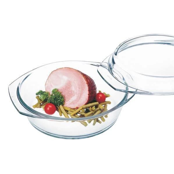 Schüssel mit Deckel SIMAX 1,5 Liter Weiß BOHEMIA CRISTAL