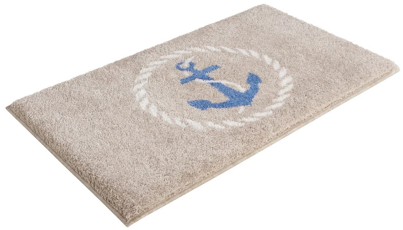 Grund Badematte "Port Louis" Beige mit Anker-Motiv - Bild 1