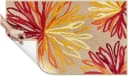 Grund Badematte Art Orange-Beige Florales Muster Rutschfest Bild 4