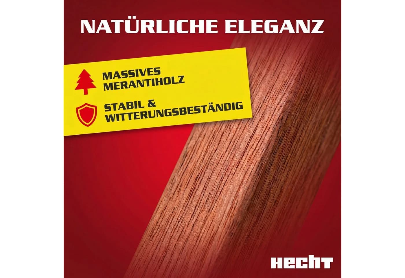 Hecht Hollywoodschaukel Baharu Lux 4-Sitzer Merantiholz - Bild 5