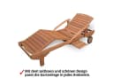 Hecht Gartenliege ERA Lounger Meranti Holz 4-fach Verstellung Bild 3
