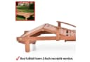 Hecht Gartenliege ERA Lounger Meranti Holz 4-fach Verstellung Bild 4