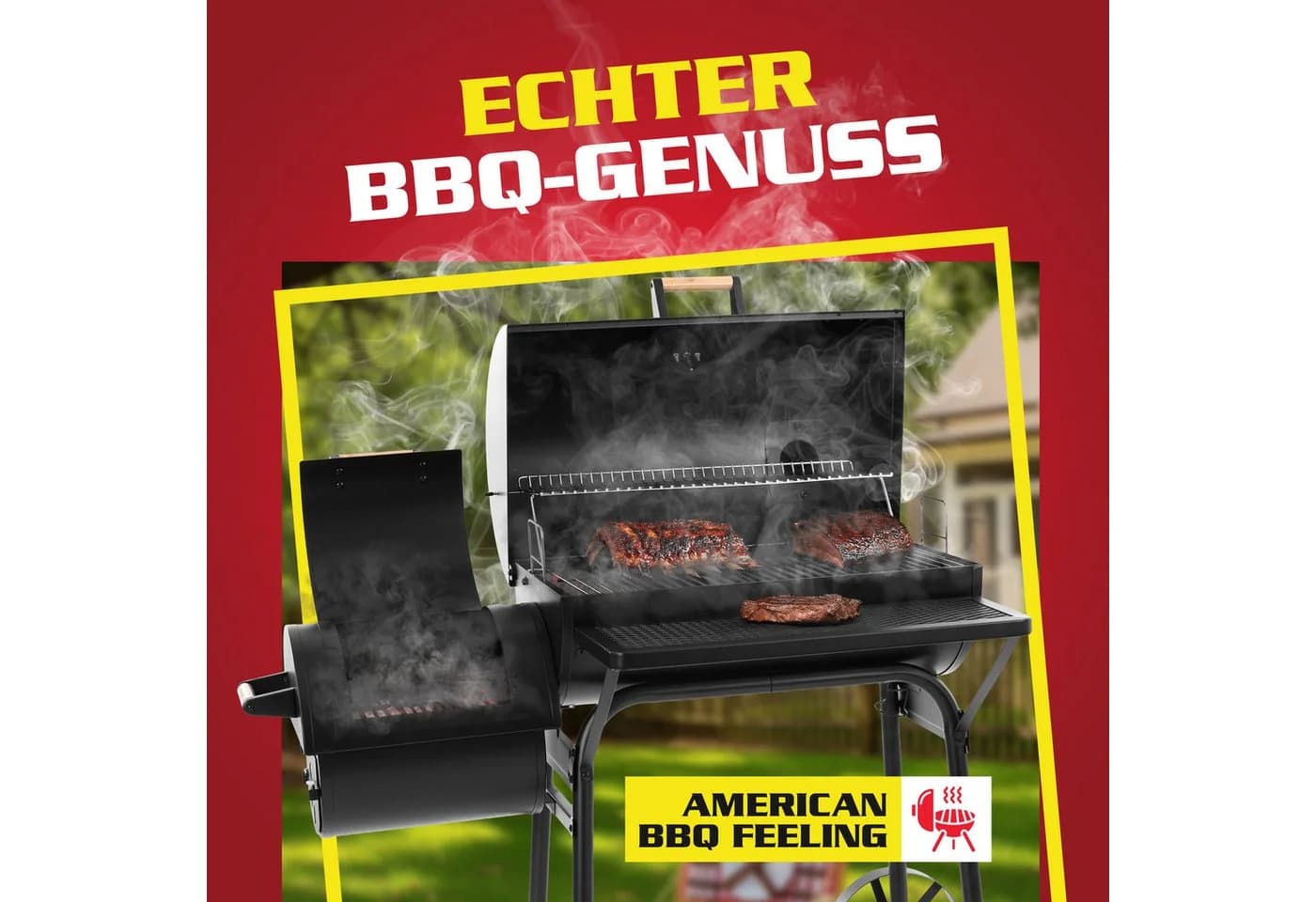 HECHT Sentinel Luxus Smoker Grill