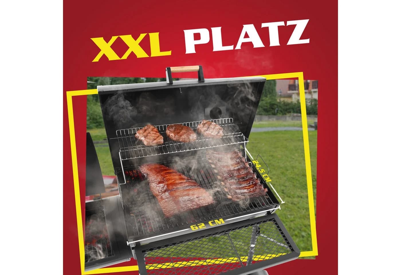 HECHT Sentinel Luxus Smoker Grill - Bild 4