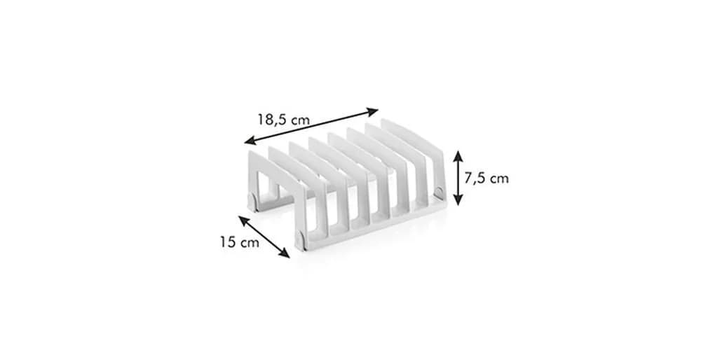 Tescoma Topfdeckelhalter FlexiSPACE Weiß Kunststoff