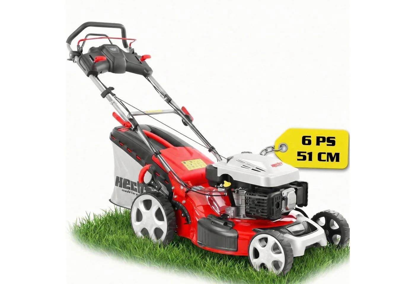 Hecht Benzinrasenmäher 5534 SX 51cm Radantrieb 5-in-1 Stahl - Bild 2