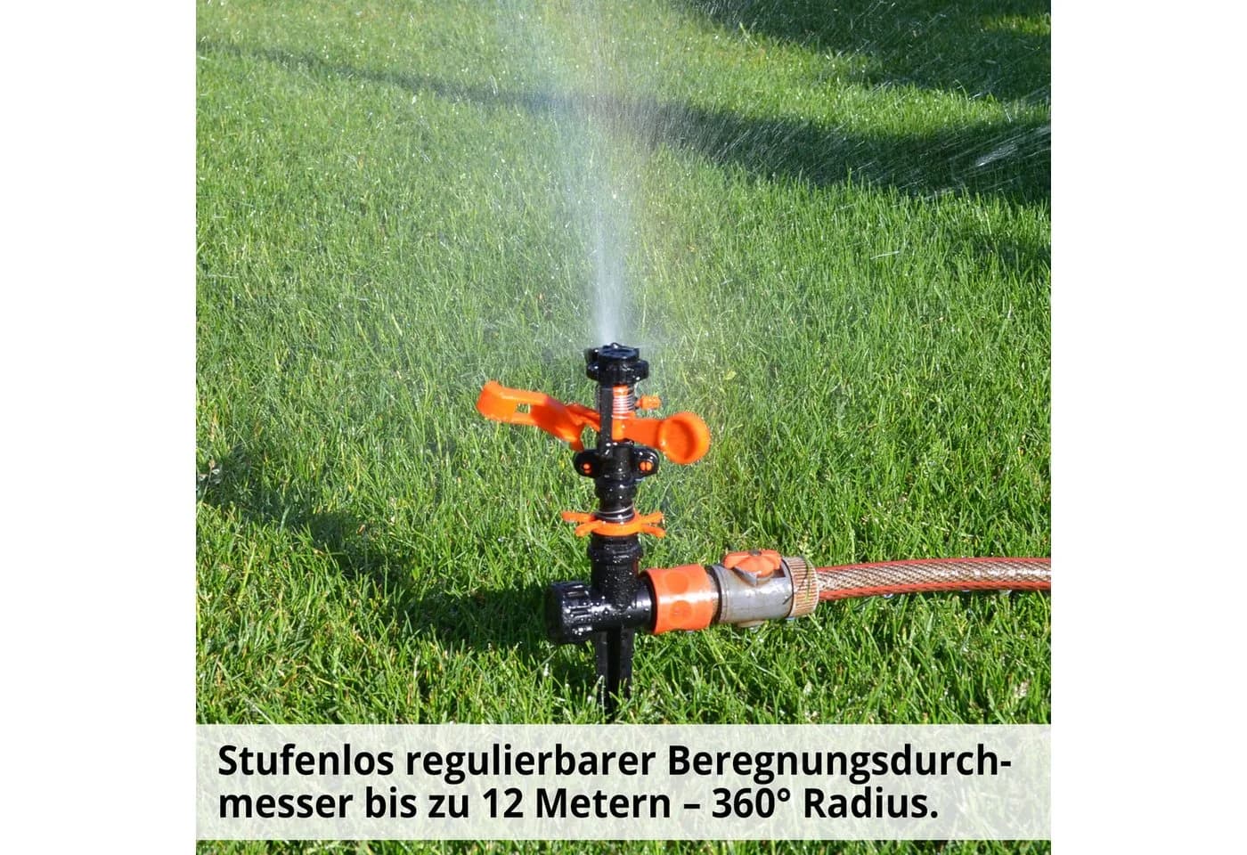 Hecht 08103 Impulsregner 360° Rasensprenger für bis 450 m² - Bild 3