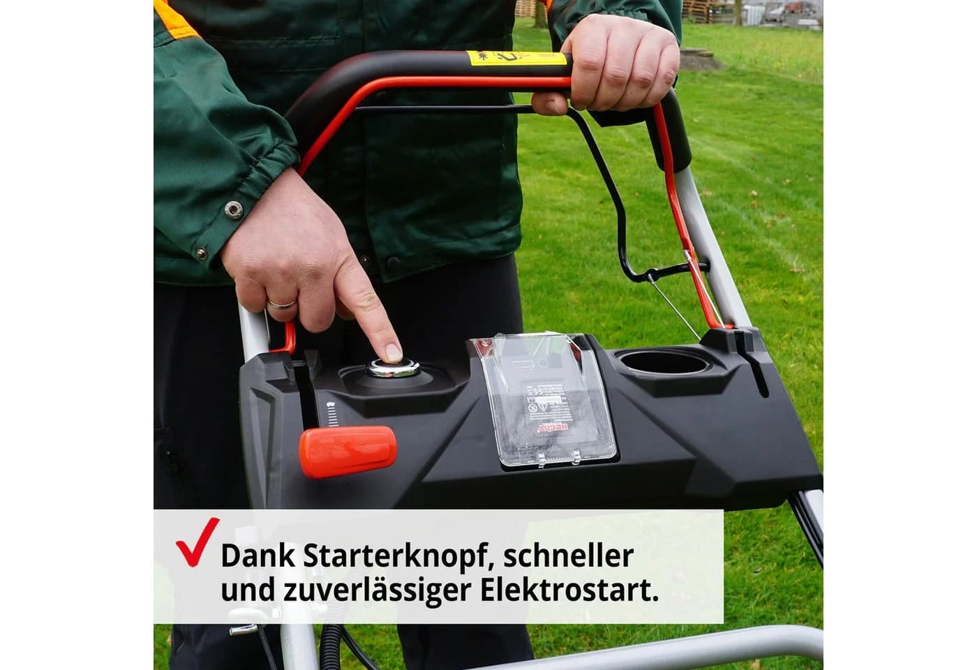 Hecht Benzinrasenmäher 547 SWE 5in1 mit Elektrostart Radantrieb Mulchkit 46 cm Schnittbreite 3,7 PS - Bild 4