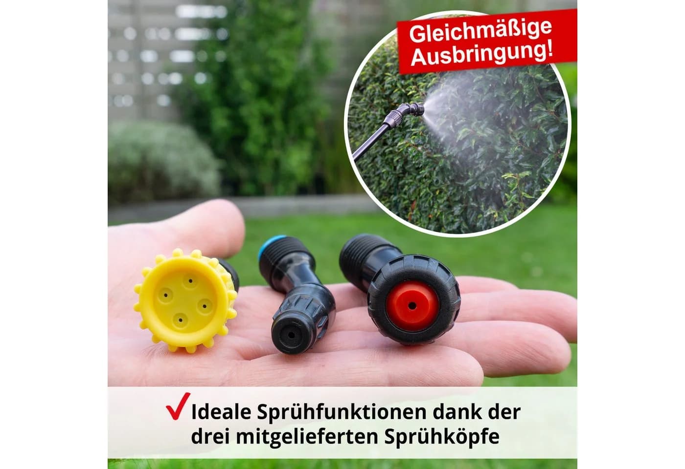Hecht Akku-Drucksprühgerät 16L 12V 7Ah Akku 2,5bar - Bild 5