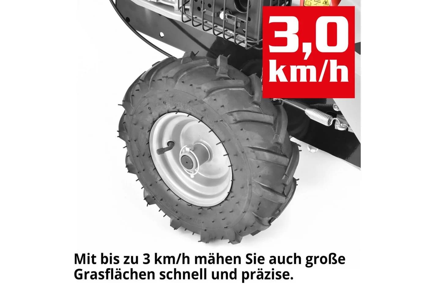 Hecht Balkenmäher 587 Benzin 4,9 PS 87 cm Arbeitsbreite Rot - Bild 4