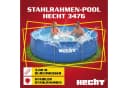Hecht Stahlrohrpool Rund 300cm Blau UV-beständig Bild 1