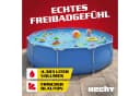 Hecht Stahlrohrpool Rund 300cm Blau UV-beständig Bild 5