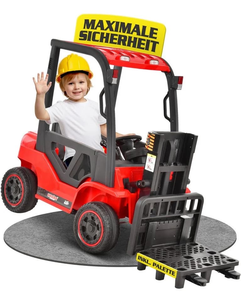 Hecht Spielzeug-Gabelstapler 52108 Rot mit Fernbedienung & Multimedia - Bild 2