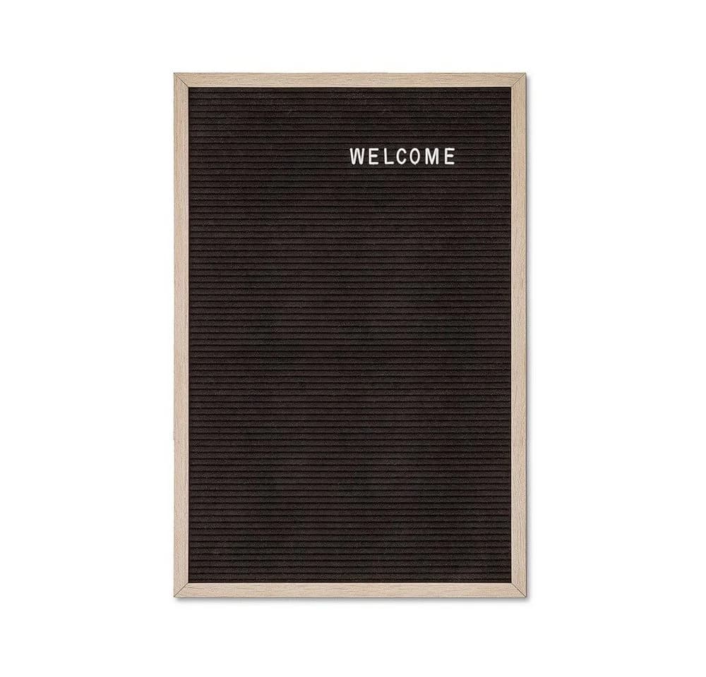 Showdown Displays Standregal Letterboard 40x60cm Holz Hellbraun Schwarz - Bild 2
