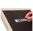 Showdown Displays Standregal Letterboard 40x60cm Holz Hellbraun Schwarz Bild 4