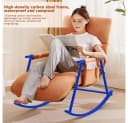 POPOLIC Schaukelstuhl Ergonomisch Verstellbar Blau Bild 5