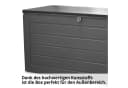 Hecht Auflagenbox BOX XL 680 Liter wetterfest mit Deckel & Dämpfer Bild 1