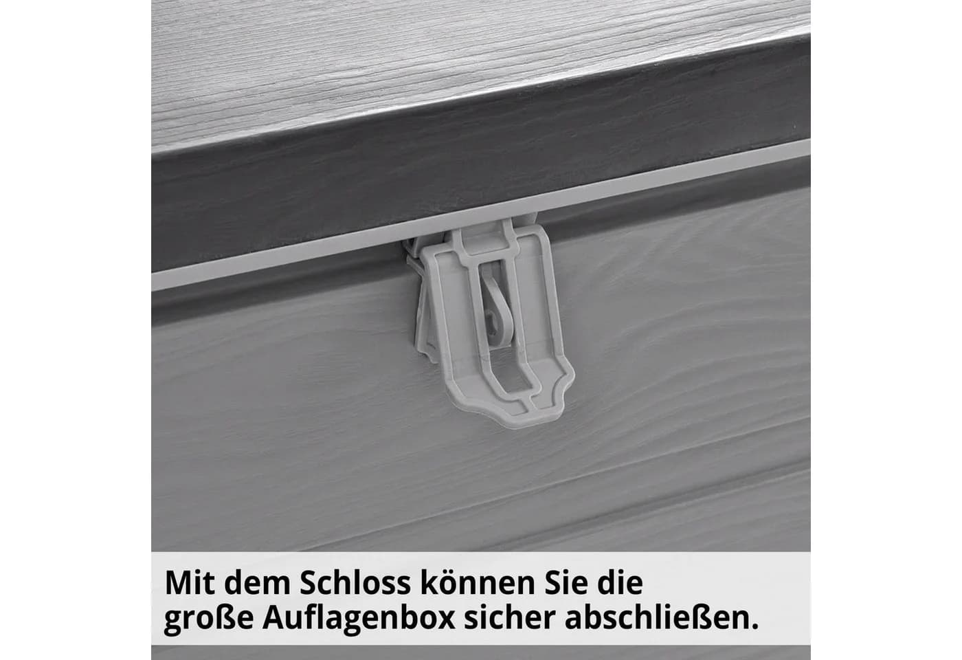 Hecht Auflagenbox BOX XL 680 Liter wetterfest mit Deckel & Dämpfer - Bild 4