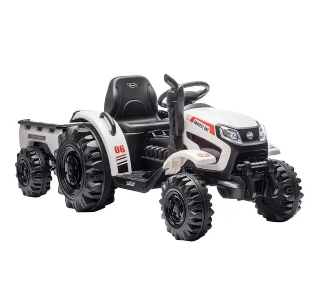 Hecht Elektro-Kindertraktor 12V mit Anhänger bis 5km/h