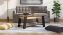 Home affaire Piave Couchtisch Schwarz Eiche mit Ablage Bild 2