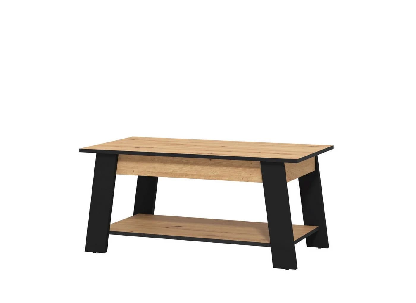 Home affaire Piave Couchtisch Schwarz Eiche mit Ablage - Bild 5