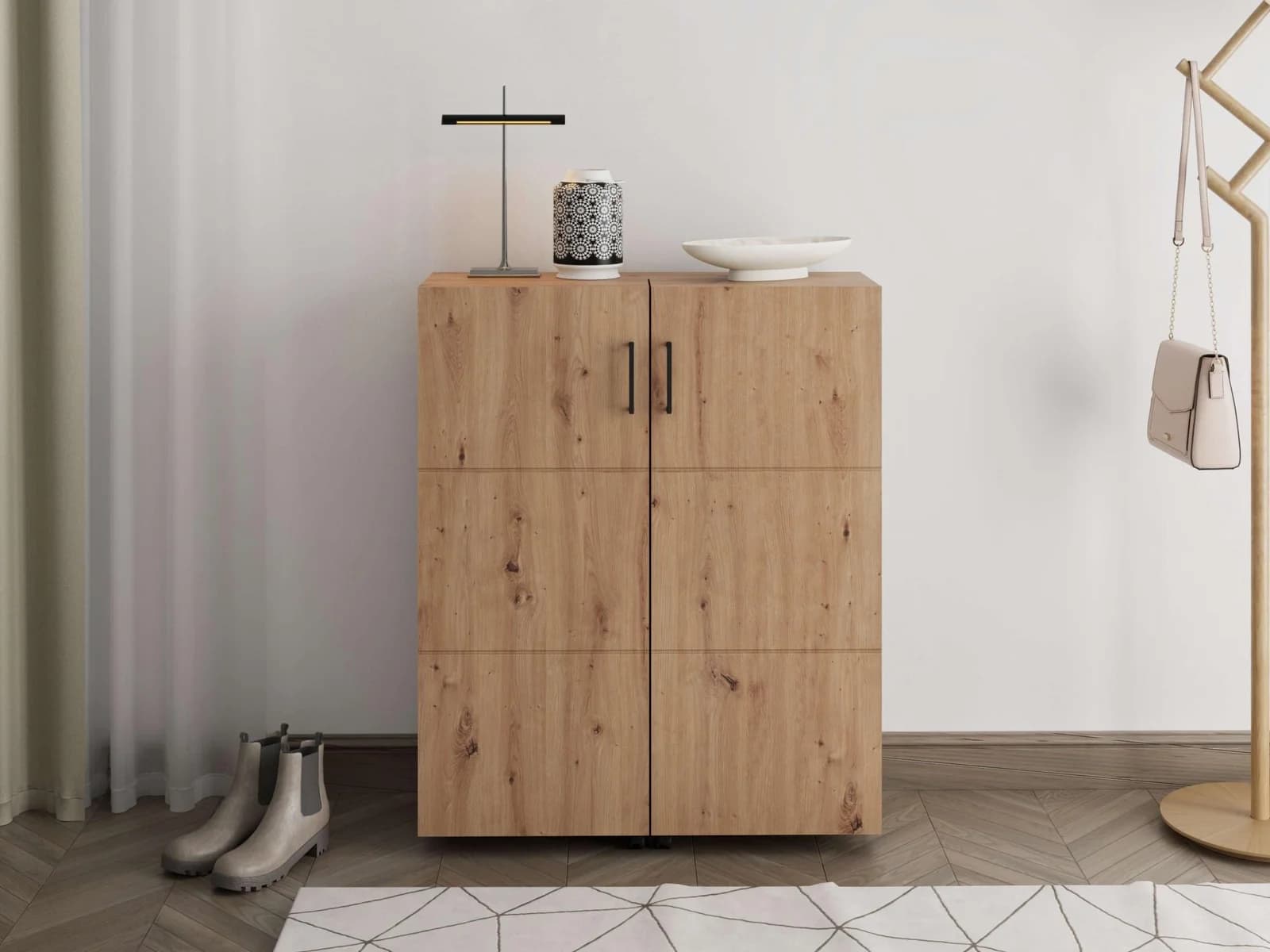 Home Affaire Schuhschrank Islay mit 9 Fächern und Rollen