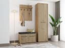 INOSIGN Garderoben-Set Landes Artisan Eiche mit Flurschrank, Garderobe & Bank Bild 2