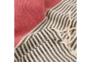 Livessa Strandtuch 100% Baumwolle Grau/Rot 100x180 cm Bild 5