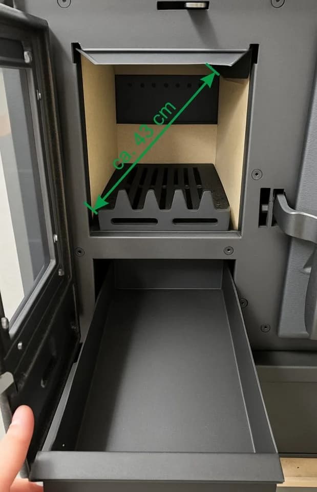 TRGO Gartenkamin Outdoor-Küchenofen Außenküche Holzherd Modell Forno - Gussgrau - Bild 3