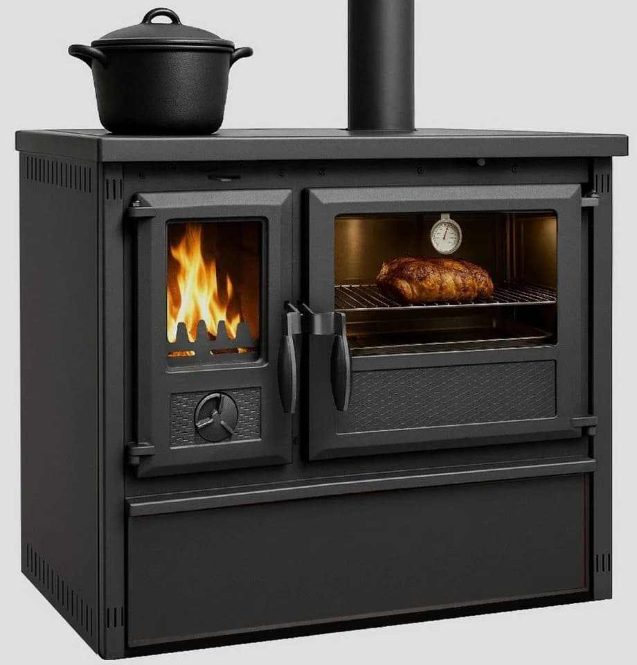 TRGO Gartenkamin Outdoor-Küchenofen Außenherd Holzherd Modell Forno Schwarz 6 kW - Bild 2