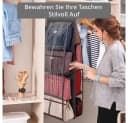 JOYOLEDER Hängeregal Aufbewahrung Handtaschen Organizer 6/8 Taschen Schwarz Bild 4