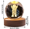 VIVIHEYDAY LED Dekolicht 3D Kristallkugel Nachtlicht Transparent Bild 3
