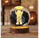 VIVIHEYDAY LED Dekolicht 3D Kristallkugel Nachtlicht Transparent Bild 1