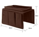 JOYOLEDER Sofa-Armlehnen-Organizer Schwarz Oxford-Gewebe Bild 1