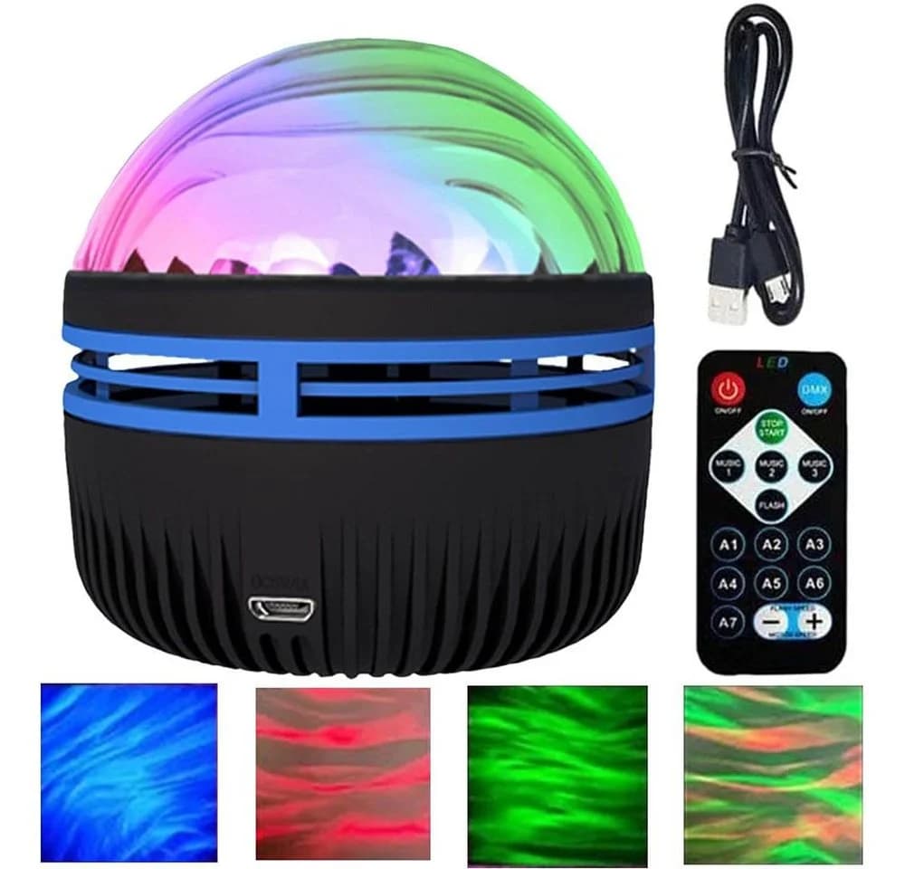VIVIHEYDAY LED Nordlichter Projektor mit Fernbedienung - Bunt USB - Bild 2