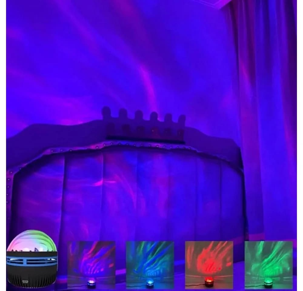 VIVIHEYDAY LED Nordlichter Projektor mit Fernbedienung - Bunt USB - Bild 5