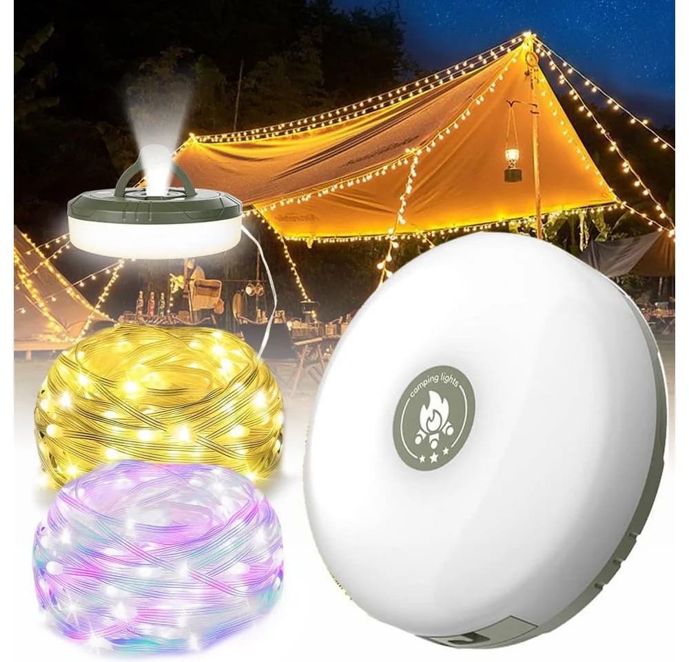 VIVIHEYDAY LED Lichterkette Camping 9m USB Wiederaufladbar - Bild 2