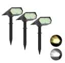 VIVIHEYDAY LED Solarstrahler Schwarz IP65 Wasserdicht 2 Lichtfarben Bild 2