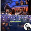 VIVIHEYDAY LED-Lichtervorhang Sterne LED Lichterkette 8 Beleuchtungsmodi Bild 3
